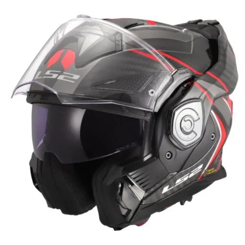 Casco Moto Modulare 180° in Carbonio Ls2 FF901 Advant X C FUTURE 2 Rosso