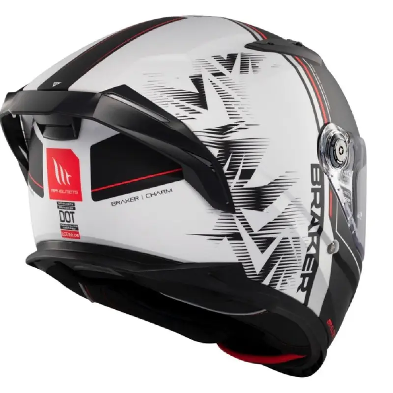 Casco Moto Integrale Mt Helmets BRAKER SV Charm A1 Opaco - immagine 5