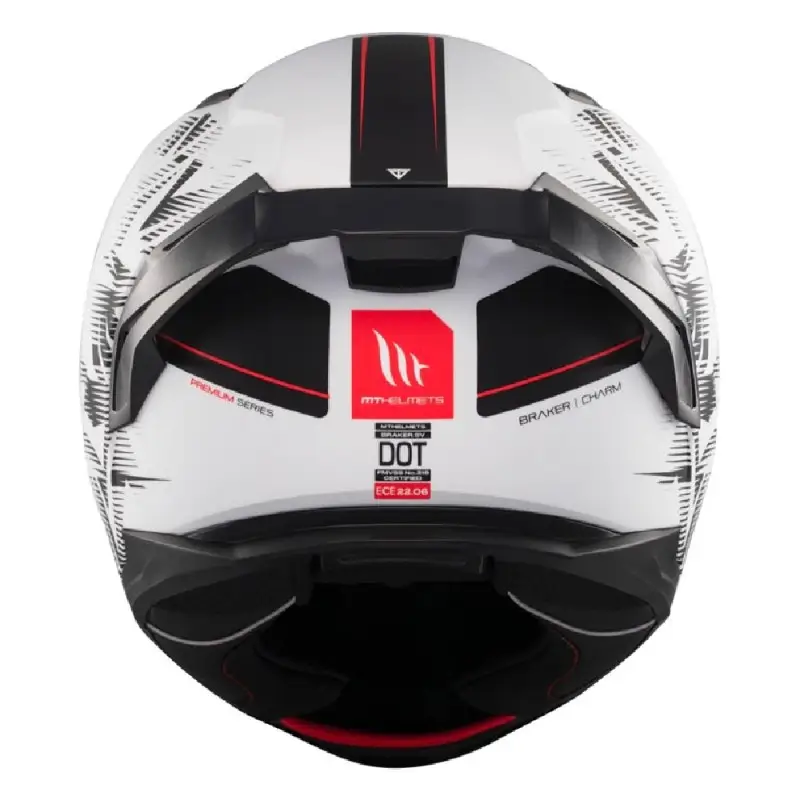 Casco Moto Integrale Mt Helmets BRAKER SV Charm A1 Opaco - immagine 7