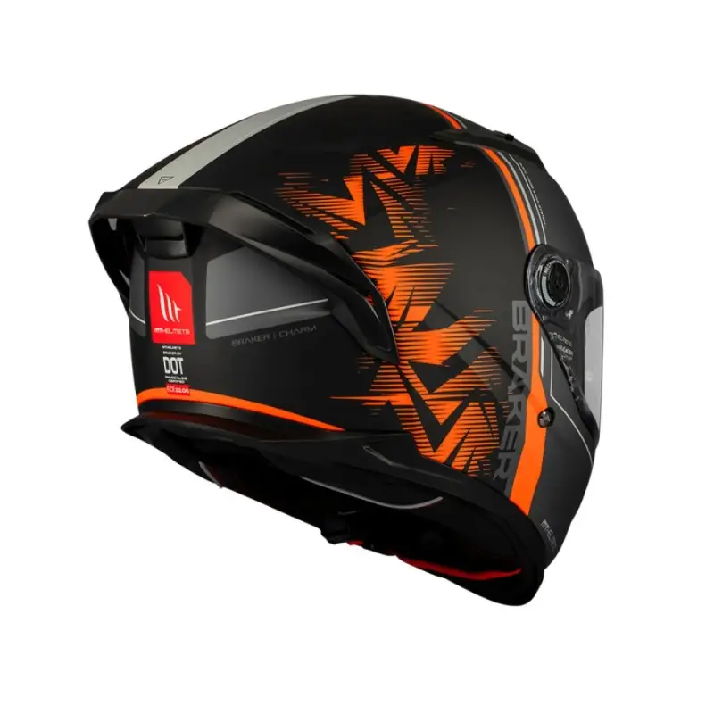 Casco Moto Integrale Mt Helmets BRAKER SV Charm B4 Opaco - immagine 4