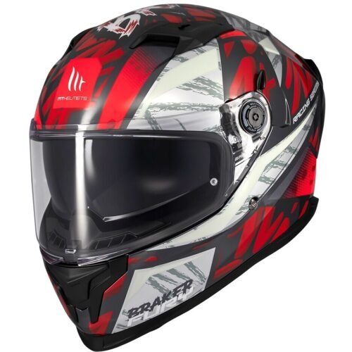 Casco Moto Integrale Mt Helmets BRAKER SV FURY C5 Lucido