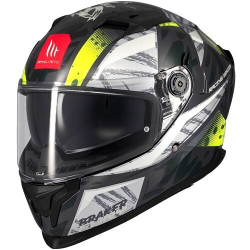 Casco Moto Integrale Mt Helmets BRAKER SV FURY C6 Lucido
