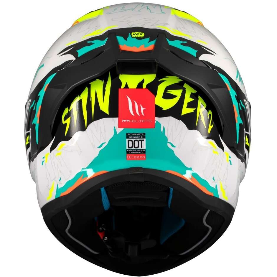 Casco Moto Integrale Mt Helmets STINGER 2 ARDENT A3 Lucido - immagine 6