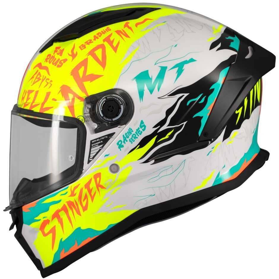 Casco Moto Integrale Mt Helmets STINGER 2 ARDENT A3 Lucido - immagine 2