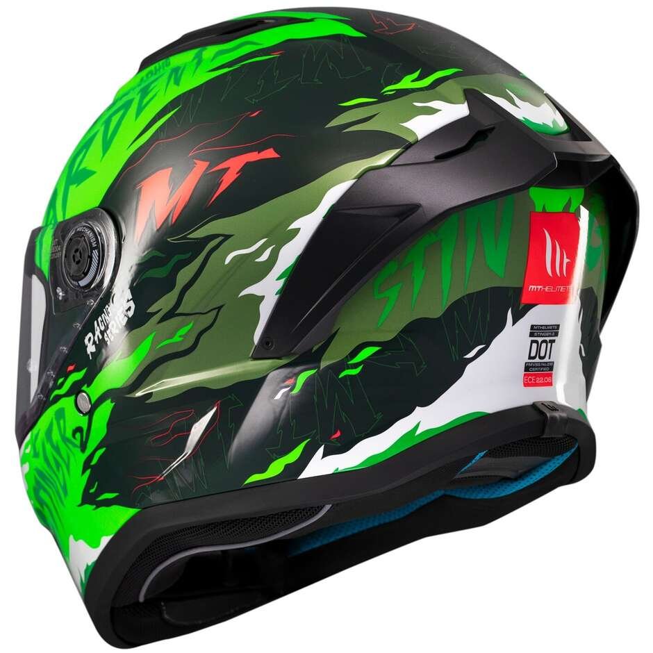 Casco Moto Integrale Mt Helmets STINGER 2 ARDENT C6 Lucido - immagine 6