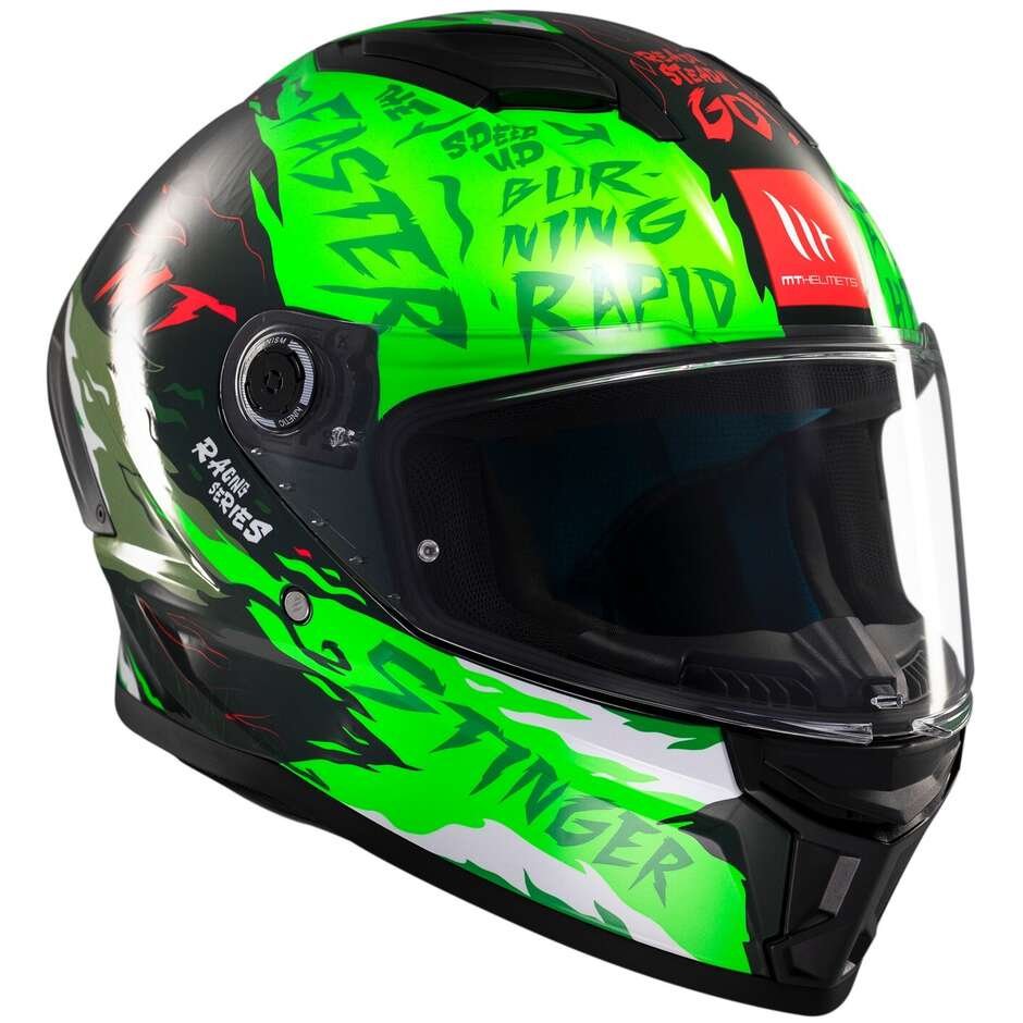 Casco Moto Integrale Mt Helmets STINGER 2 ARDENT C6 Lucido - immagine 3
