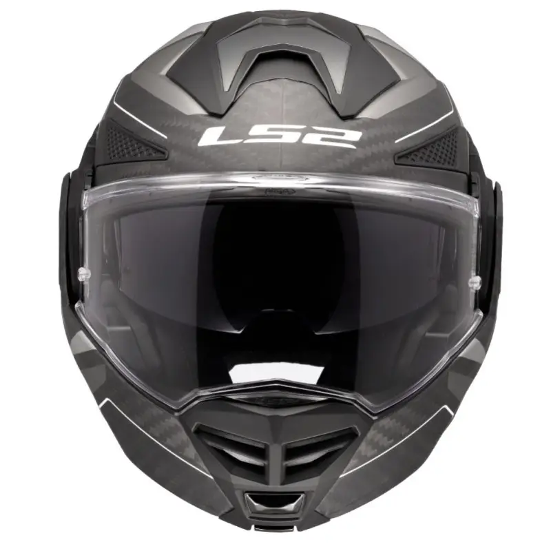 Casco Moto Modulare 180° in Carbonio LS2 FF901 Advant X C HORIZON Silver Grigio - immagine 6