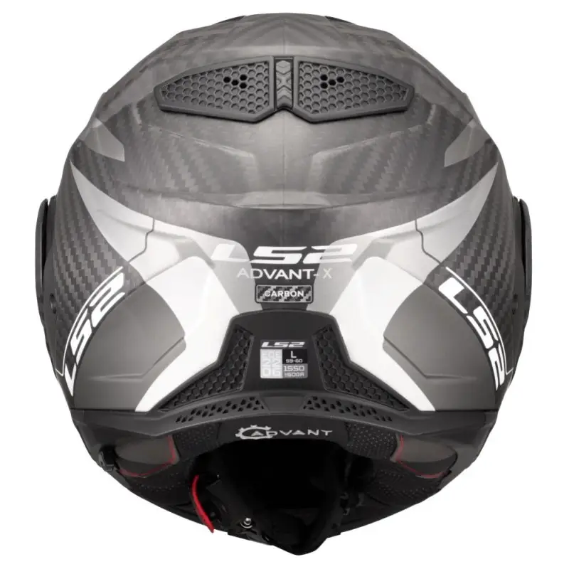 Casco Moto Modulare 180° in Carbonio LS2 FF901 Advant X C HORIZON Silver Grigio - immagine 4