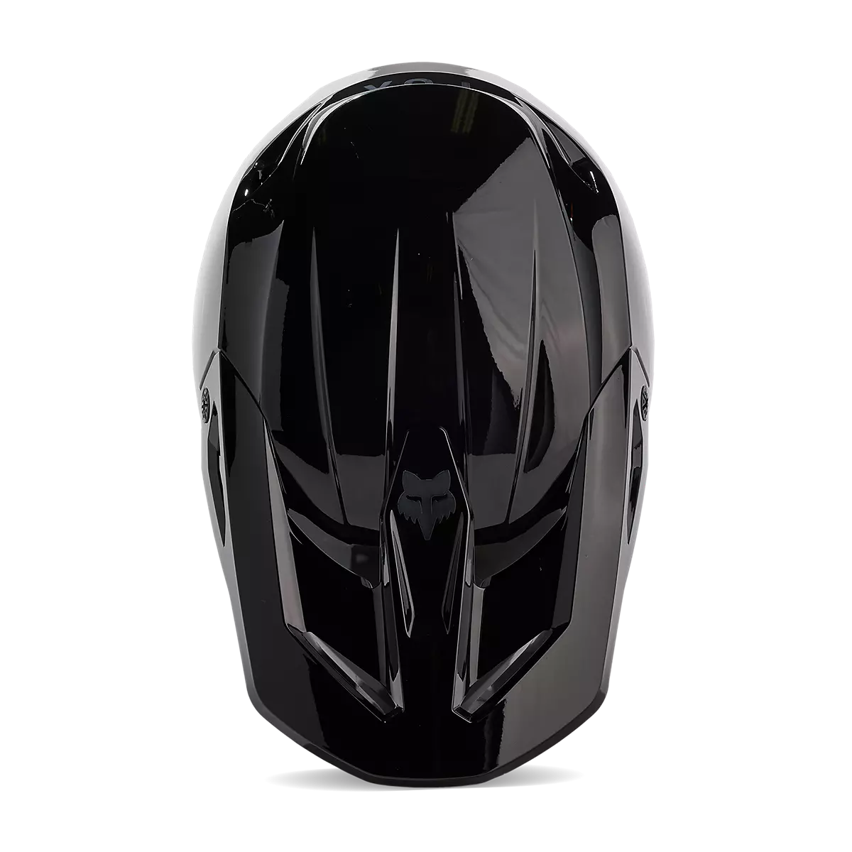 Casco Moto Cross Enduro Fox V1 Solid Black | Nero Lucido - immagine 4