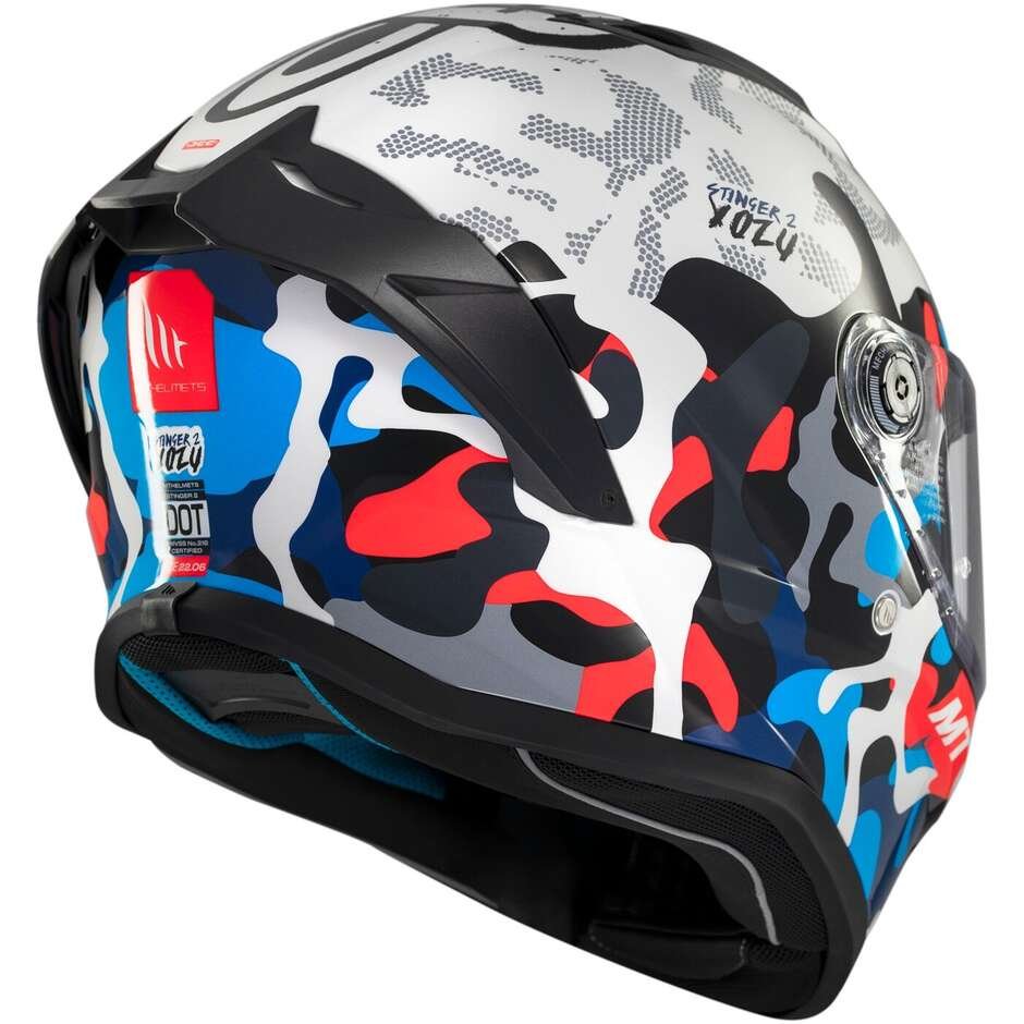 Casco Moto Integrale Mt Helmets STINGER 2 YOZU A7 Lucido - immagine 3