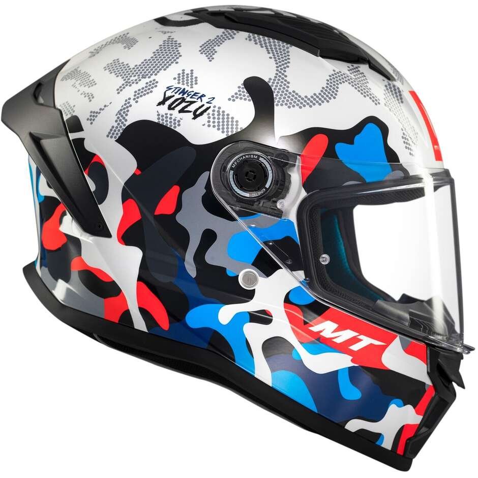 Casco Moto Integrale Mt Helmets STINGER 2 YOZU A7 Lucido - immagine 4