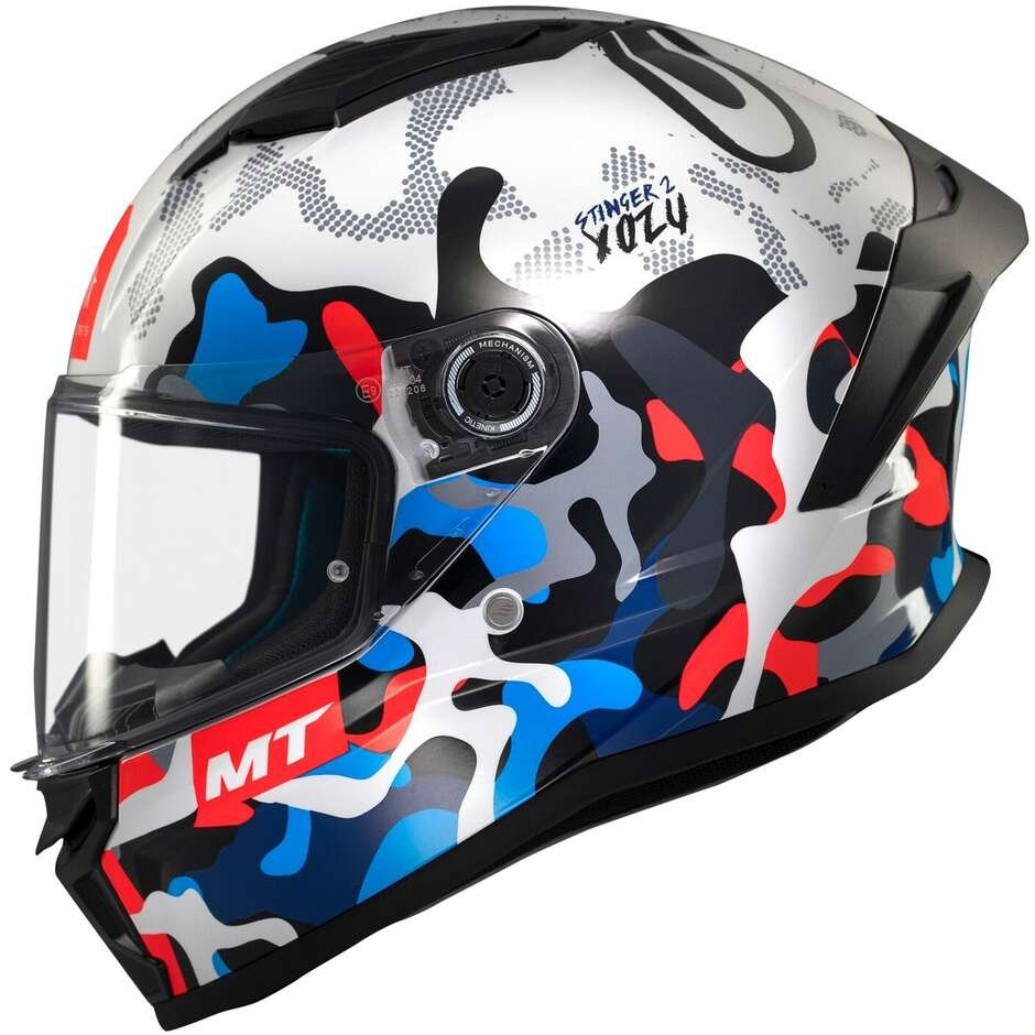 Casco Moto Integrale Mt Helmets STINGER 2 YOZU A7 Lucido - immagine 5