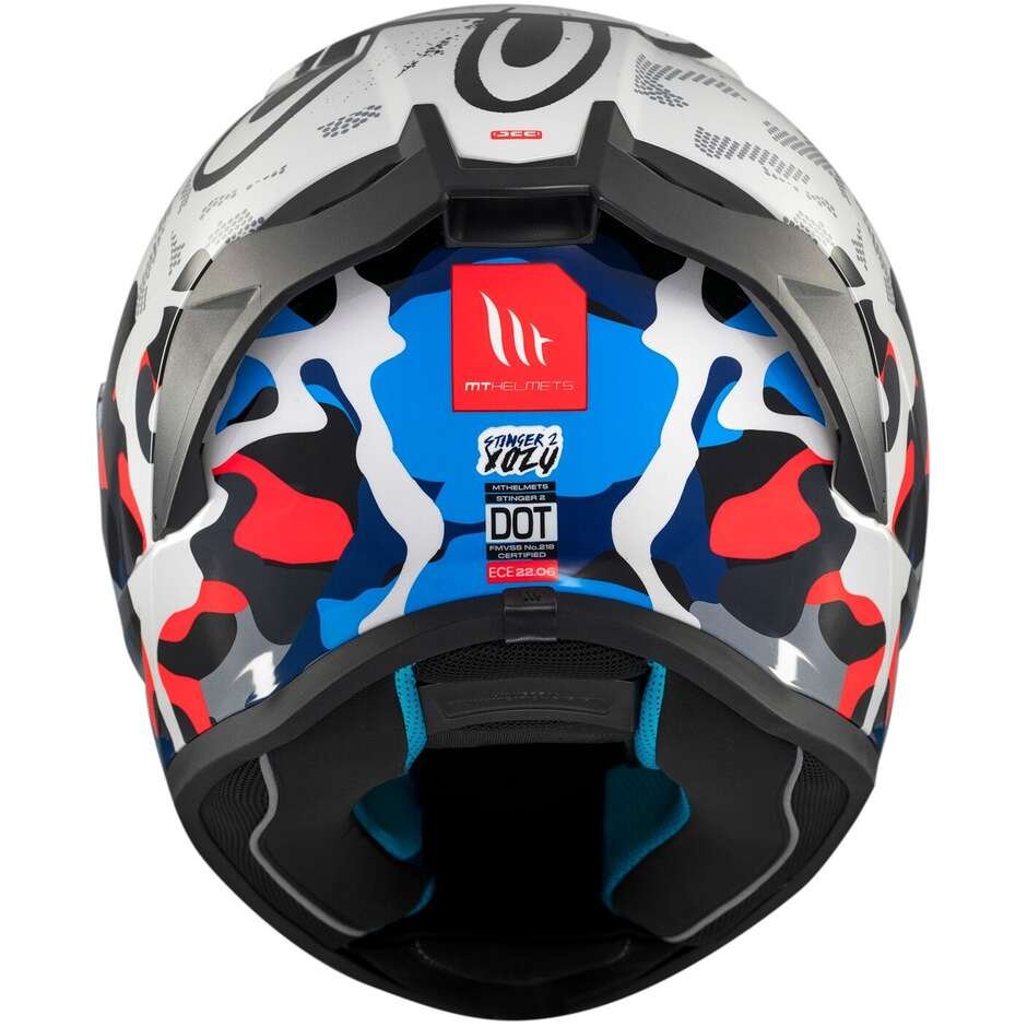 Casco Moto Integrale Mt Helmets STINGER 2 YOZU A7 Lucido - immagine 8