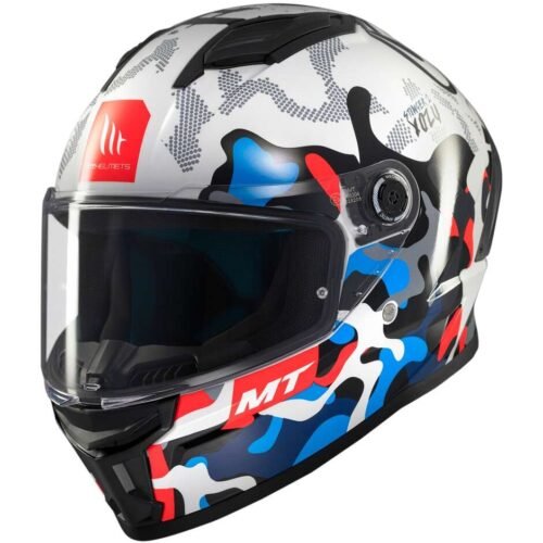 Casco Moto Integrale Mt Helmets STINGER 2 YOZU A7 Lucido