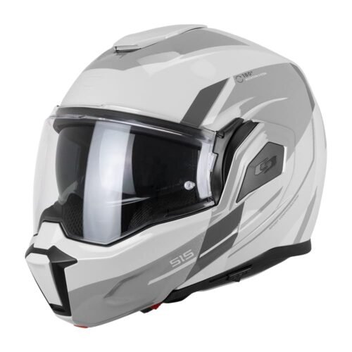 Casco Moto Modulare Reversibile Cgm 515G VERSO SPORT Bigio Grigio Lucido