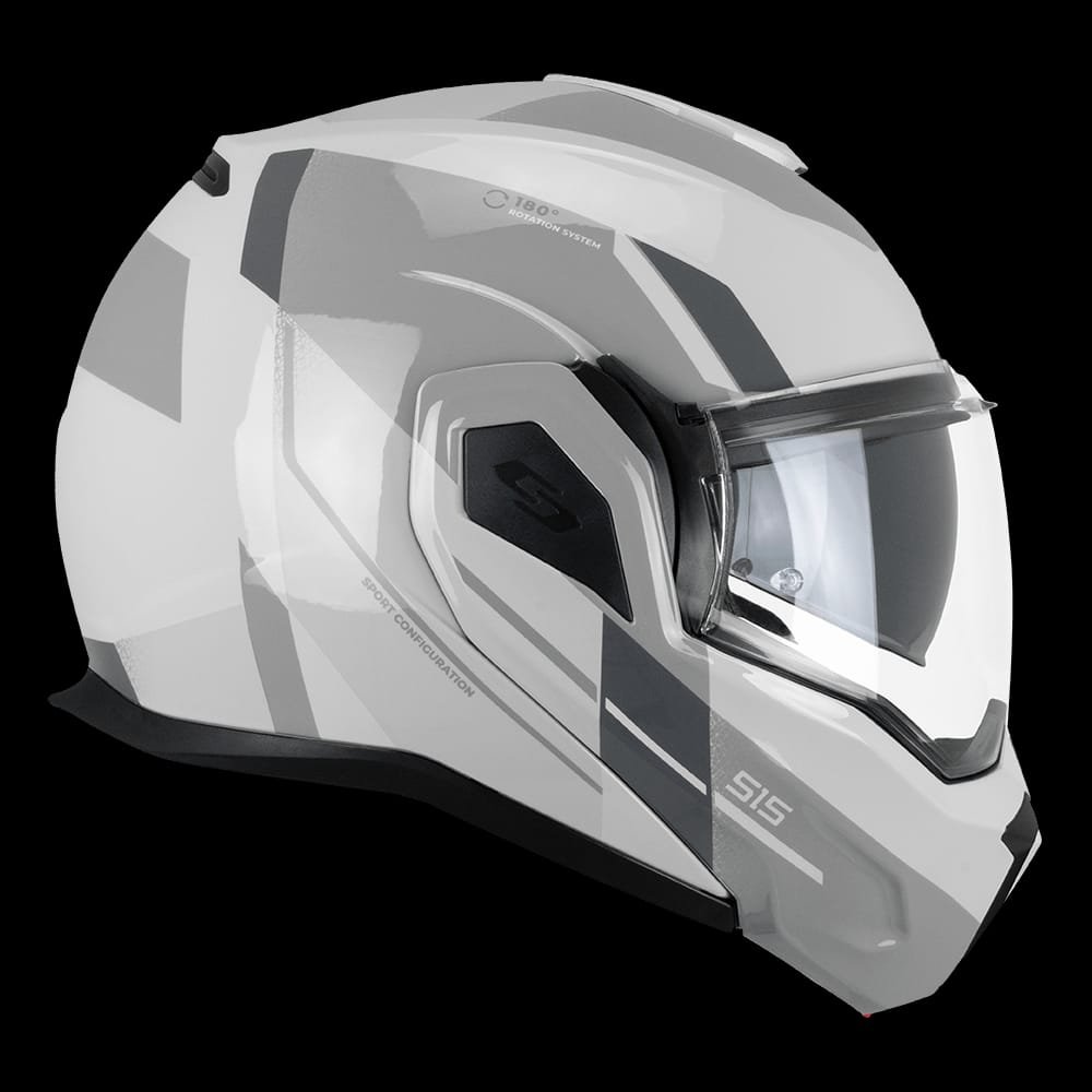 Casco Moto Modulare Reversibile Cgm 515G VERSO SPORT Bigio Grigio Lucido - immagine 5