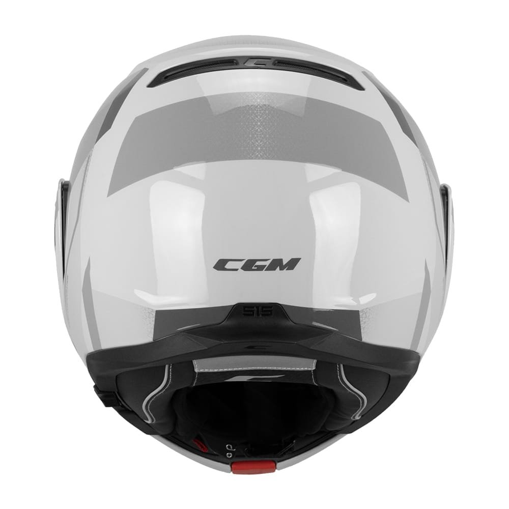 Casco Moto Modulare Reversibile Cgm 515G VERSO SPORT Bigio Grigio Lucido - immagine 2