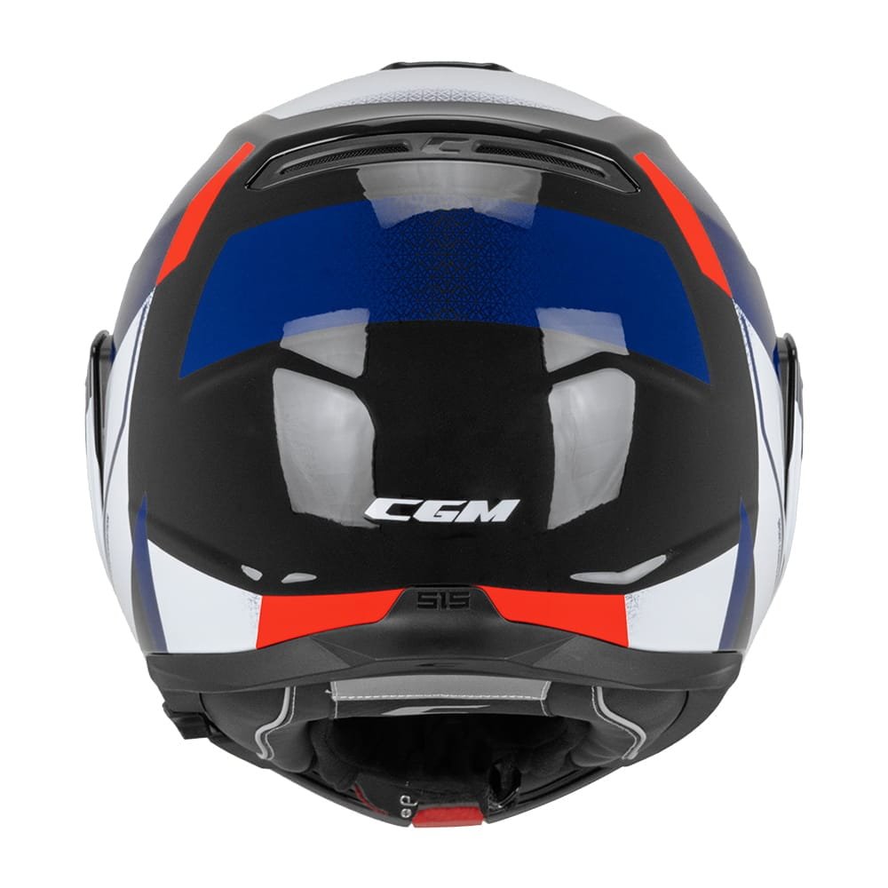 Casco Moto Modulare Reversibile Cgm 515G VERSO SPORT Nero Blu Rosso Fluo Lucido - immagine 3
