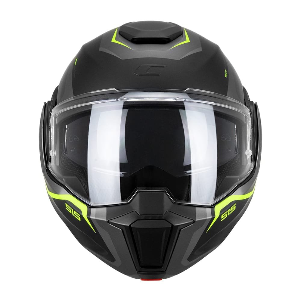 Casco Moto Modulare Reversibile Cgm 515S VERSO RACE Nero Giallo fluo opaco - immagine 4
