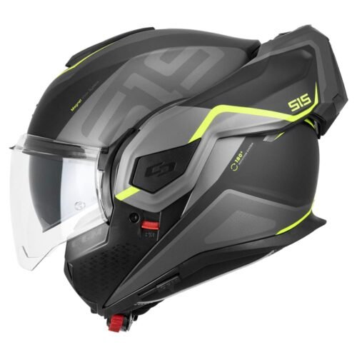 Casco Moto Modulare Reversibile Cgm 515S VERSO RACE Nero Giallo fluo opaco