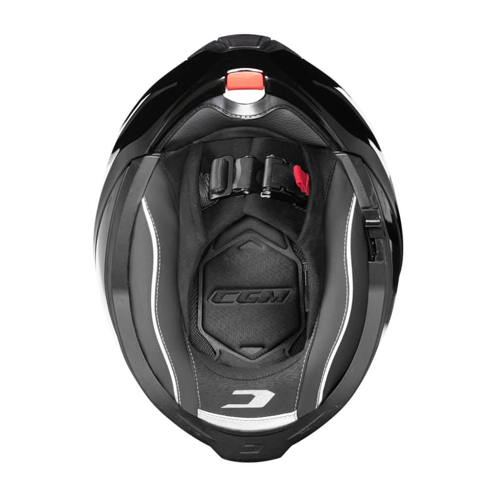 Casco Moto Modulare Reversibile Cgm 515a Verso Mono Grafite Lucido - immagine 2