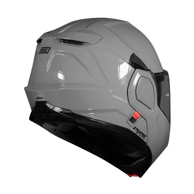 Casco Moto Modulare Reversibile Origine STRATOS Solid Grigio Lucido - immagine 2