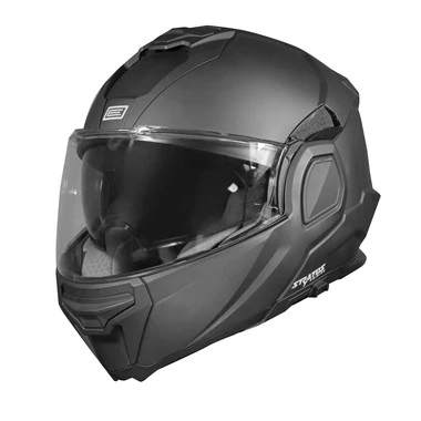 Casco Moto Modulare Reversibile Origine STRATOS Solid Nero Opaco - immagine 4