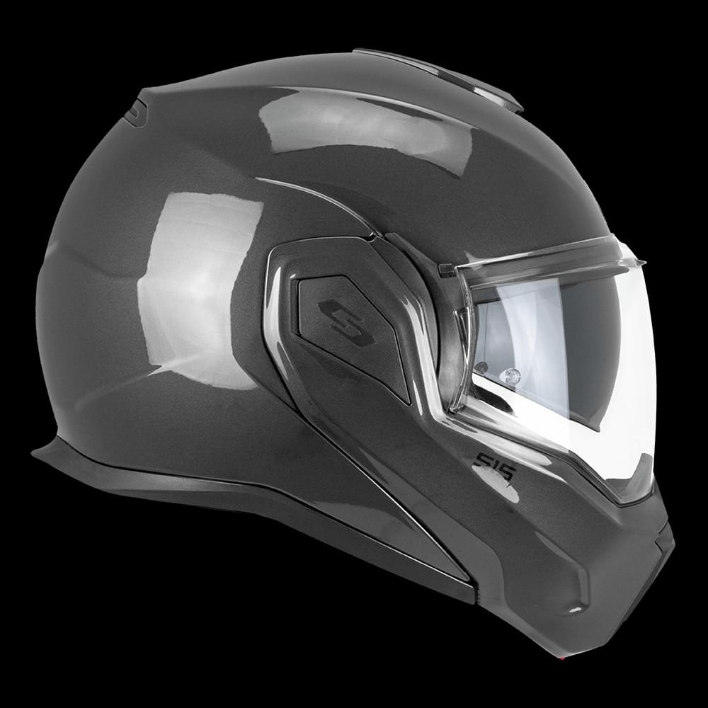 Casco Moto Modulare Reversibile Cgm 515a Verso Mono Grafite Lucido - immagine 4