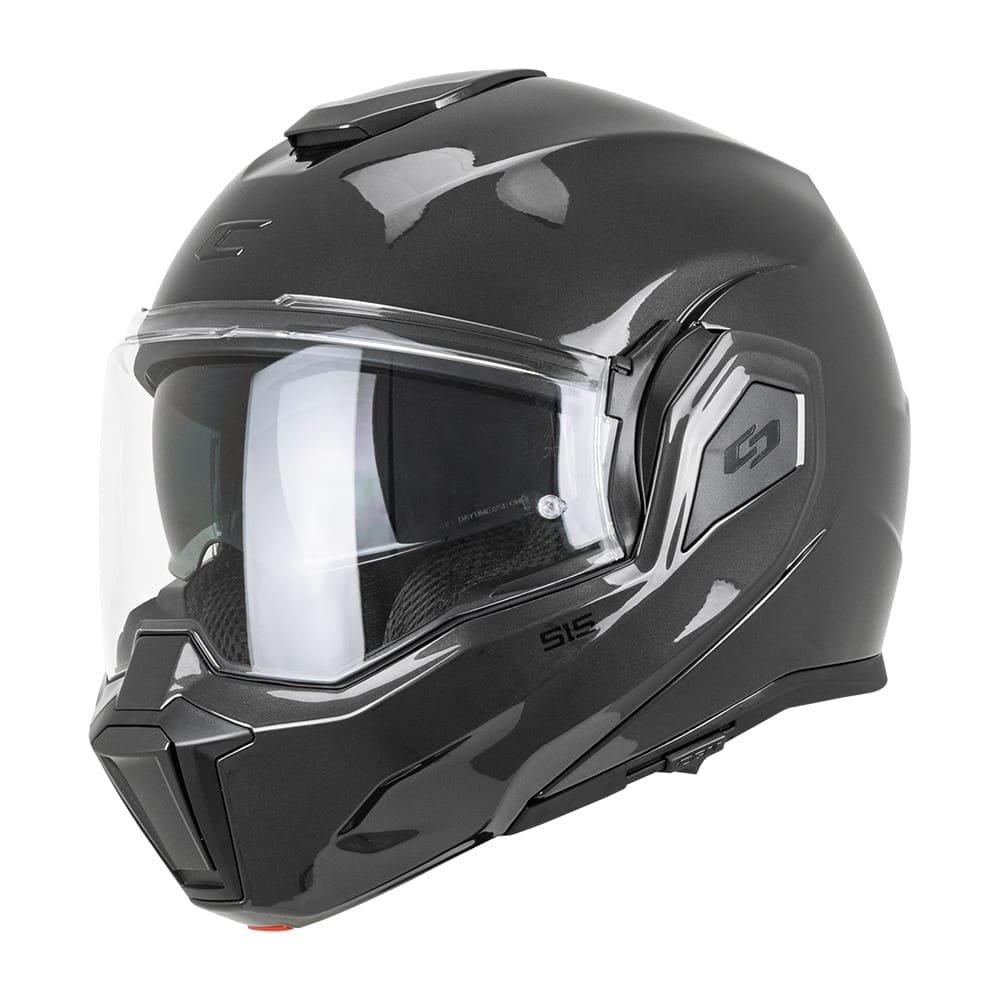 Casco Moto Modulare Reversibile Cgm 515a Verso Mono Grafite Lucido - immagine 5