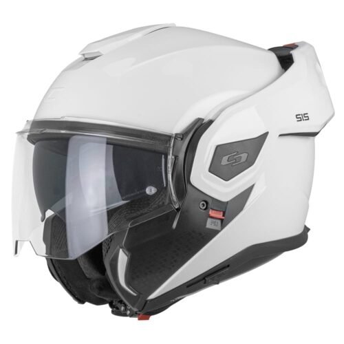 Casco Moto Modulare Reversibile Cgm 515a Verso Mono Bianco Lucido