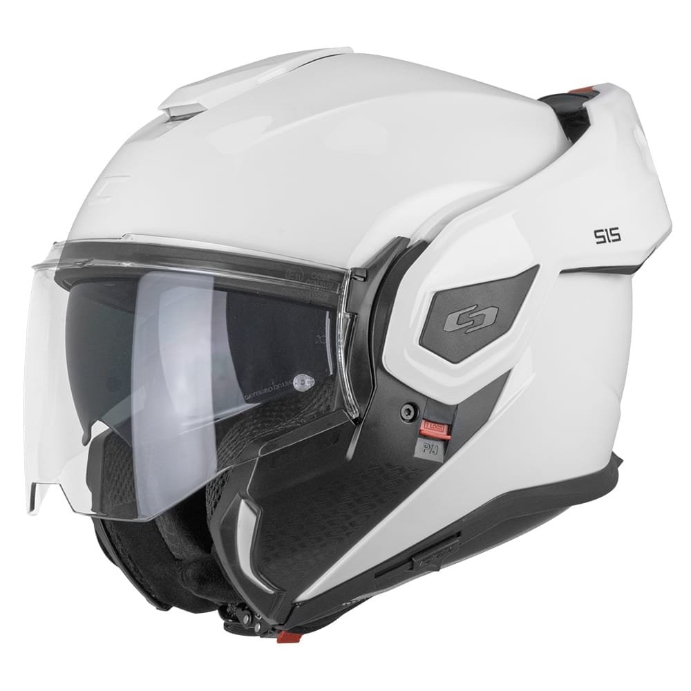 Casco Moto Modulare Reversibile Cgm 515a Verso Mono Bianco Lucido