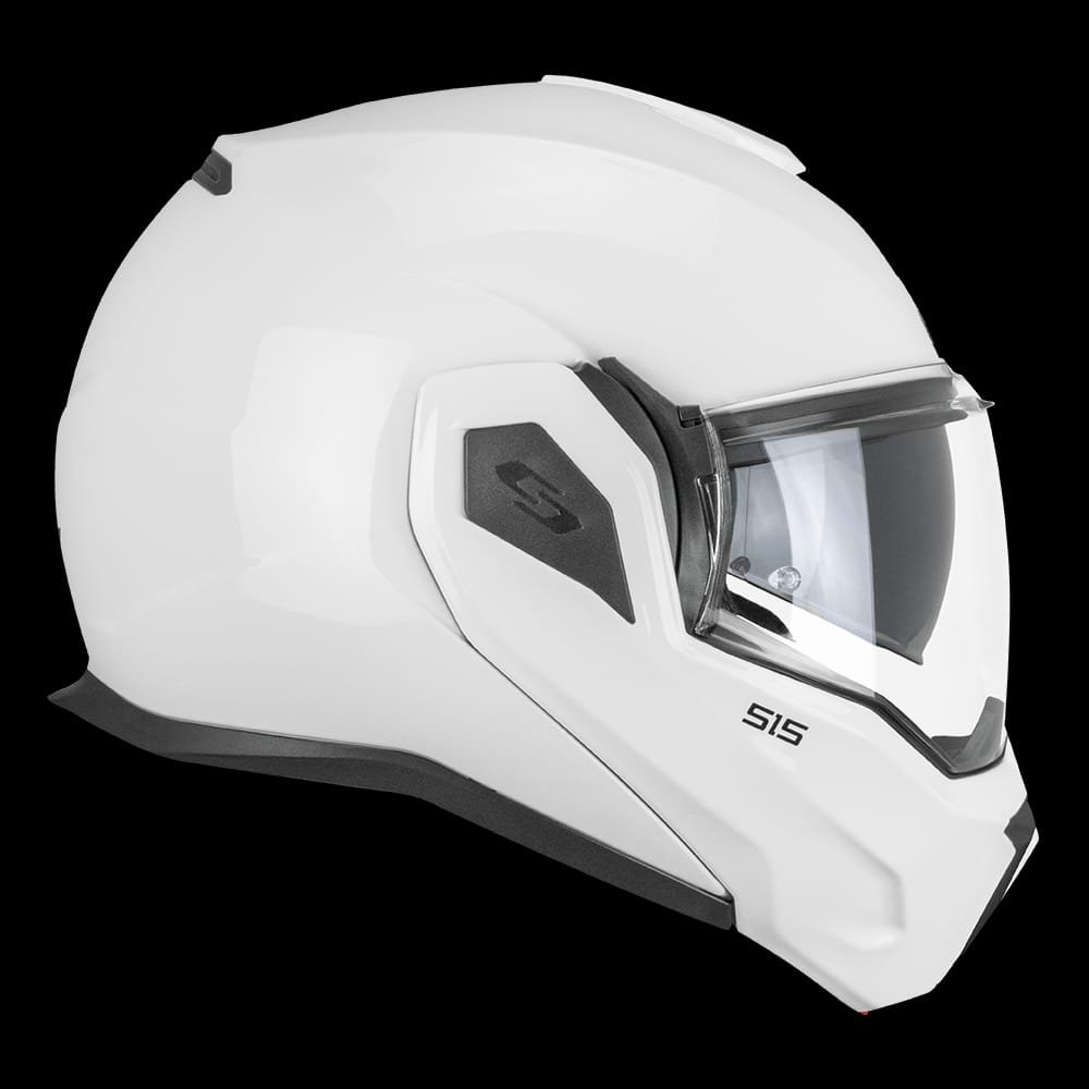 Casco Moto Modulare Reversibile Cgm 515a Verso Mono Bianco Lucido - immagine 2