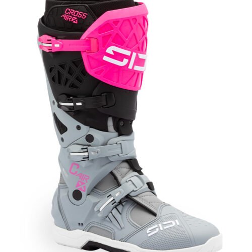 Stivali Moto Cross Sidi Crossair X Grigio/Rosa Fluo