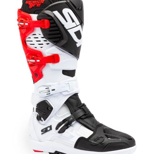 Stivali Moto Cross Sidi Crossfire 3 SRS Bianco/Nero/Rosso