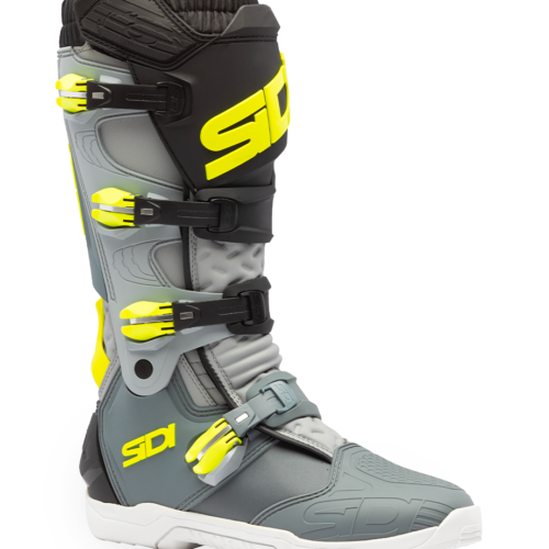 Stivali Moto Cross Sidi X-Power SC Grigio/Giallo Fluo