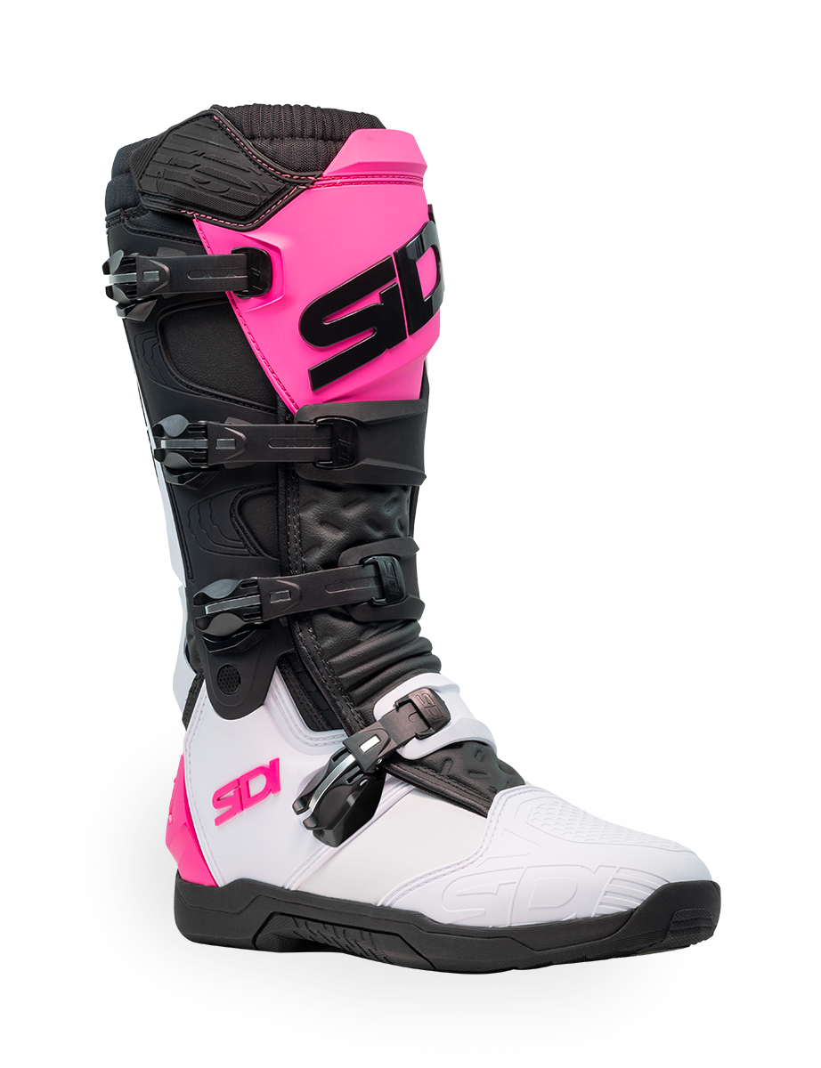 Stivali Moto Cross Sidi X-Power SC Bianco/Nero/Rosa