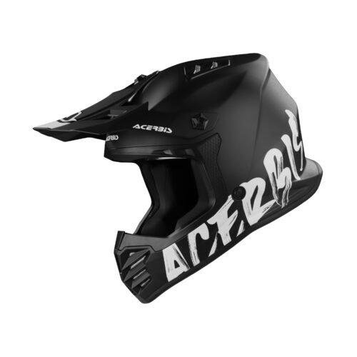 Casco Moto Cross Acerbis Profile Junior Nero Metallizzato