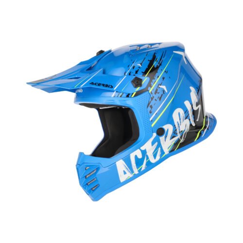 Casco Moto Cross Acerbis Profile Junior Blu/Bianco