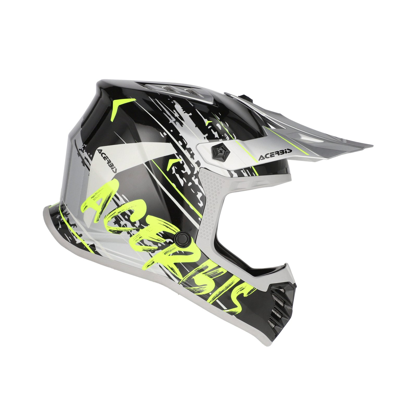 Casco Moto Cross Acerbis Profile Junior Nero/Giallo Fluo - immagine 2