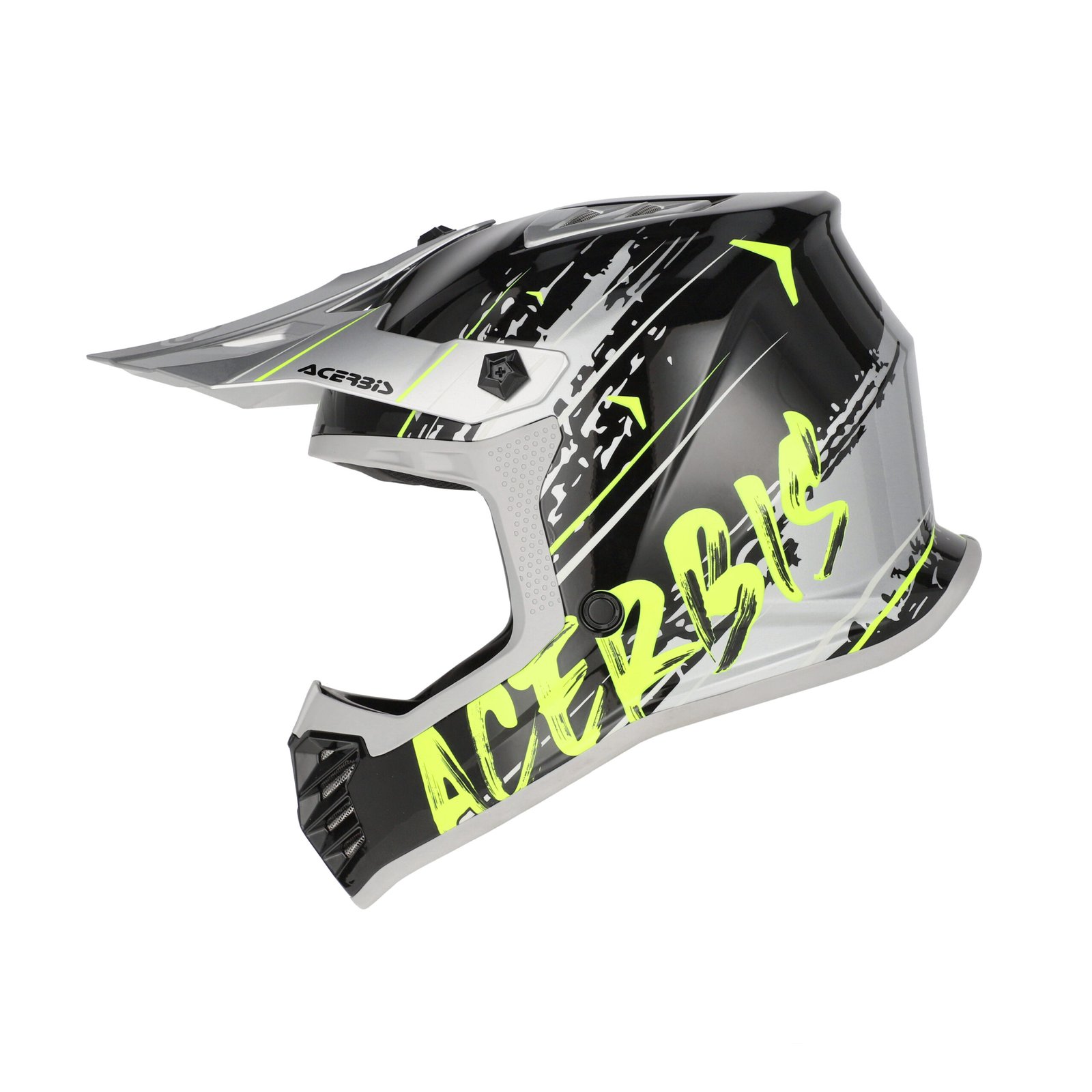 Casco Moto Cross Acerbis Profile Junior Nero/Giallo Fluo - immagine 3