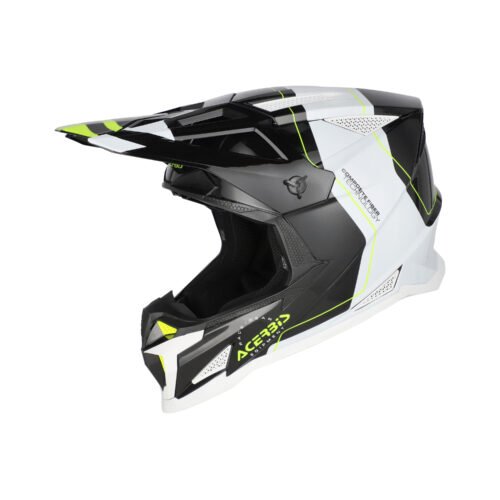 Casco Moto Cross Acerbis T711 Nero/Bianco