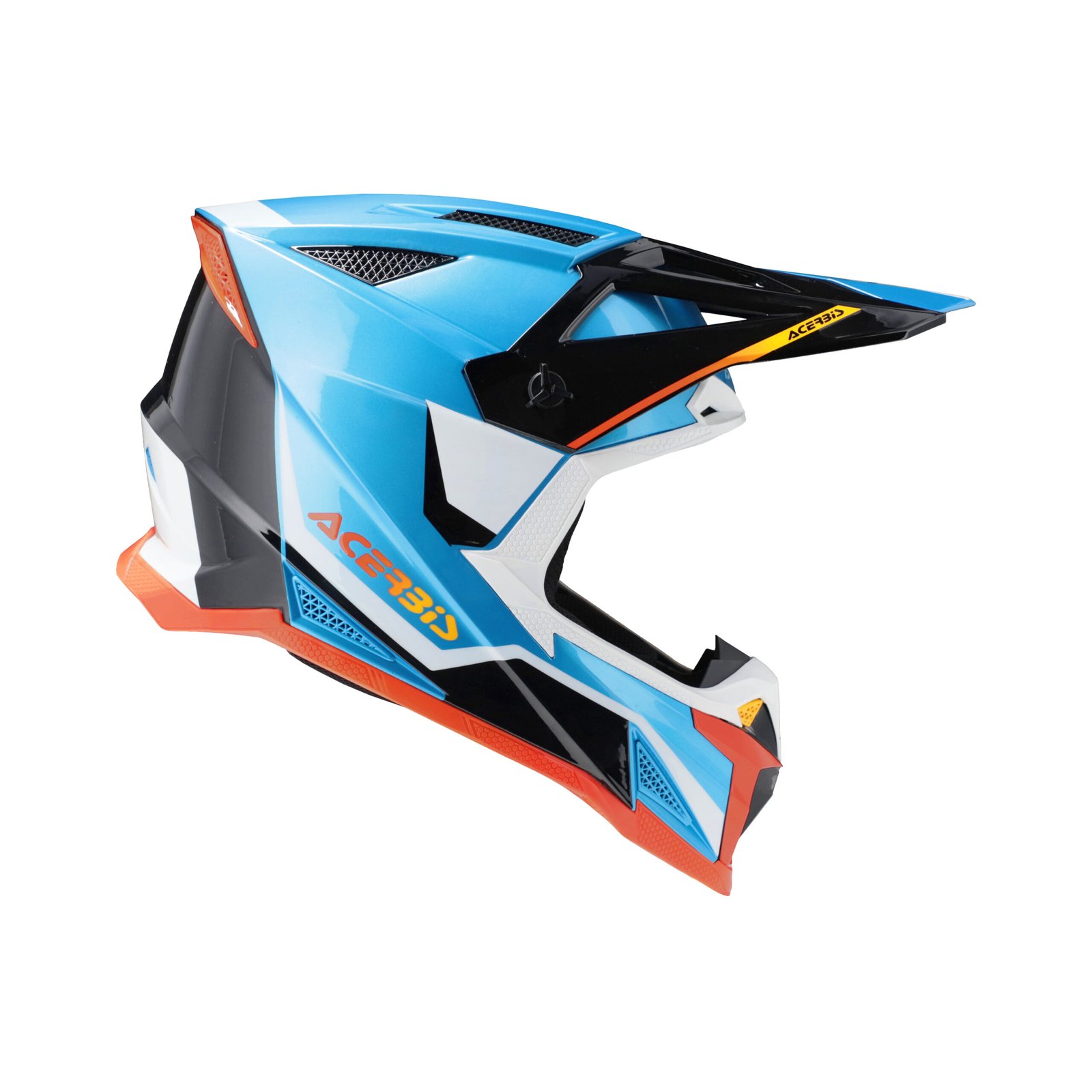 Casco Moto Cross Acerbis T711 Azzurro/Bianco