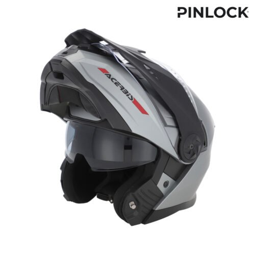 Casco Moto Modulare Acerbis Rider Grigio