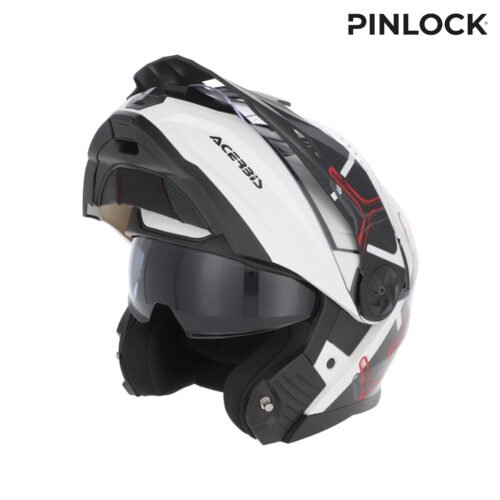 Casco Moto Modulare Acerbis Rider Bianco/Nero