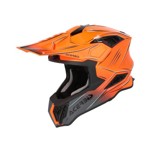 Casco Moto Cross Acerbis Airstrike-X Arancio/Grigio