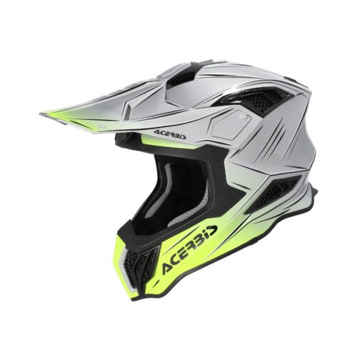 Casco Moto Cross Acerbis Airstrike-X Grigio/Giallo
