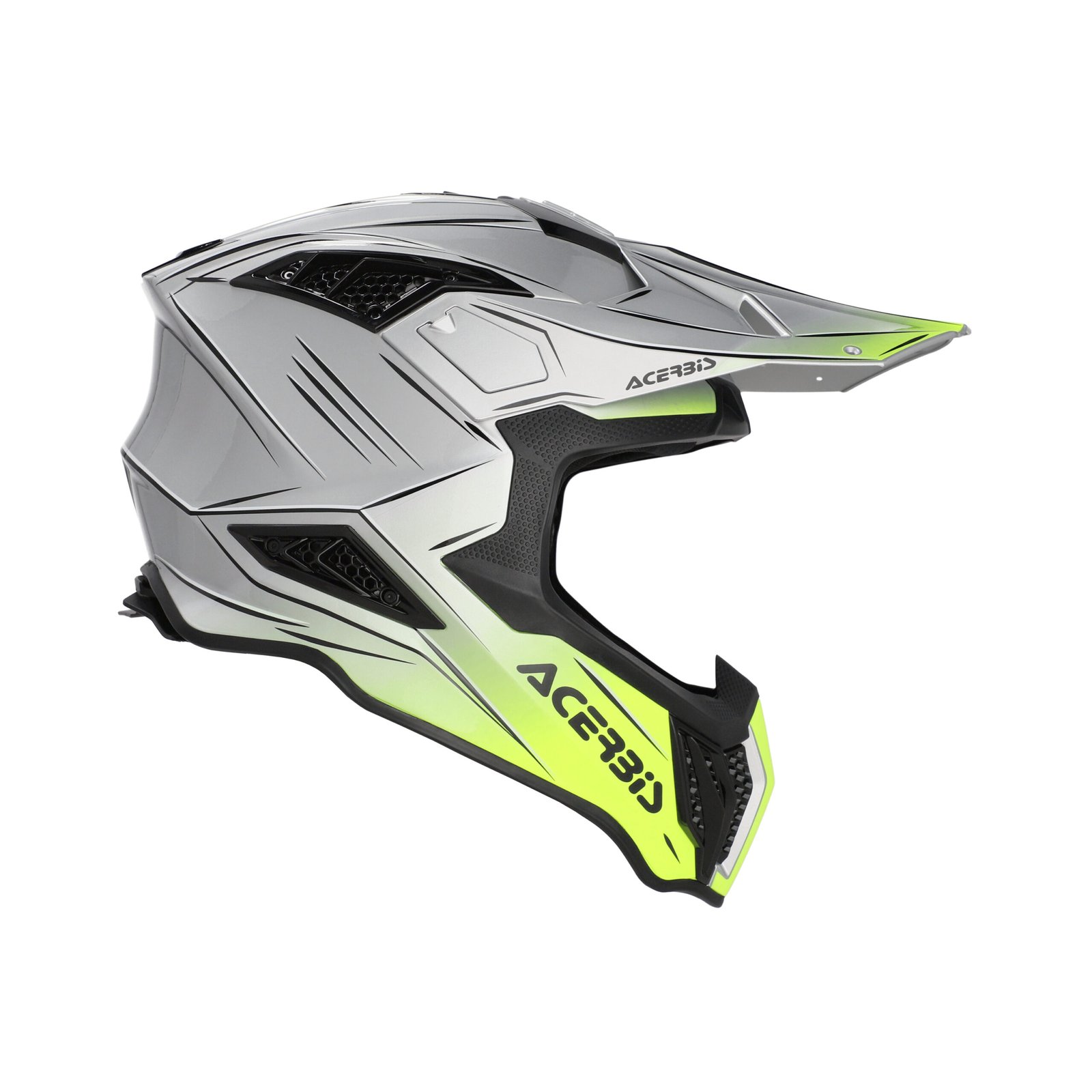 Casco Moto Cross Acerbis Airstrike-X Grigio/Giallo - immagine 2