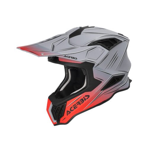 Casco Moto Cross Acerbis Airstrike-X Grigio/Rosso