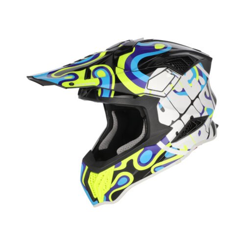 Casco Moto Cross Acerbis Airstrike-X Nero/Giallo Fluo
