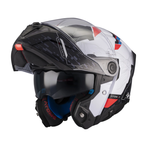 Casco Modulare MT Helmets Atom 2 SV Highlands A7 Lucido